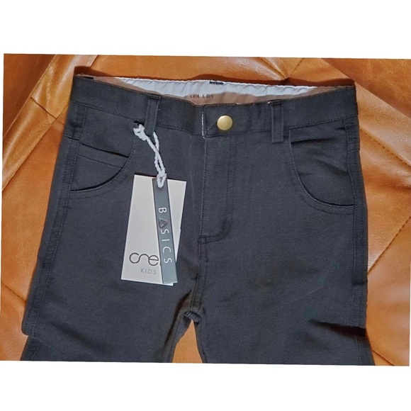 Crew Kids Black Unisex Slim Stretch Jeans Size 5 - Picture 3 of 7